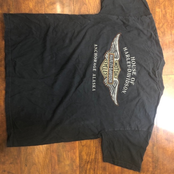 harley davidson old dudes ride harder made in the usa graphic t shirt - Picture 6 of 8